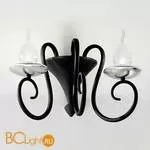 Бра IDL Deco 461/2A velvet black with silver leaf