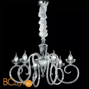 Люстра IDL Baroque 449/6 transparent Murano glass