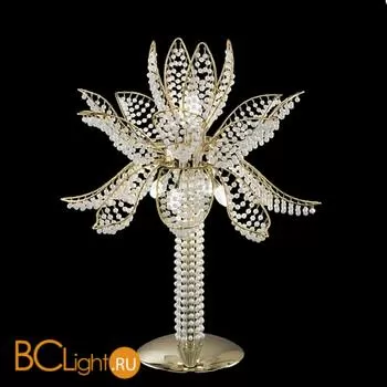 Настольная лампа IDL Ninfea 436/5L light gold / white Murano glass pearls