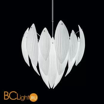 Подвесной светильник IDL Paradise 430/62 Chrome / White Murano Glass