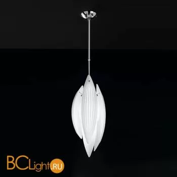 Подвесной светильник IDL Paradise 430/20 Chrome / White Murano Glass