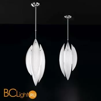Подвесной светильник IDL Paradise 430/20 Chrome / White Murano Glass - Фото 0