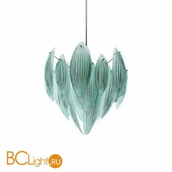 Подвесной светильник IDL Paradise 430/62 Chrome / Aquamarine Murano glass