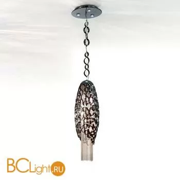 Подвесной светильник IDL Chrysalis 448/5+3 black nickel with satin nickel chains