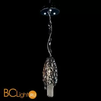 Подвесной светильник IDL Chrysalis 448/3+3 black nickel with satin nickel chains