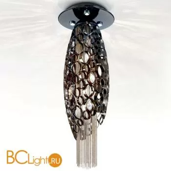 Потолочный светильник IDL Chrysalis 448/5+3PF black nickel with satin nickel chains