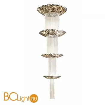 Потолочный светильник IDL Chrysalis 448/27 pure steel with satin nickel chains