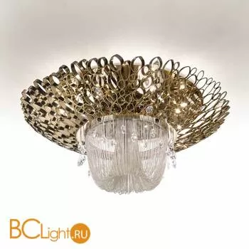 Потолочный светильник IDL Chrysalis 448/84PF pure steel with satin nickel chains