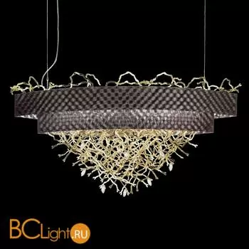 Подвесной светильник IDL Groovy 464/12 velvet black with light gold branches