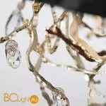 Подвесной светильник IDL Groovy 464/12 velvet black with light gold branches - Фото 0