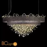 Подвесной светильник IDL Groovy 464/12 velvet black with light gold branches