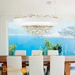 Подвесной светильник IDL Groovy 464/12 velvet white with light gold - Фото 0