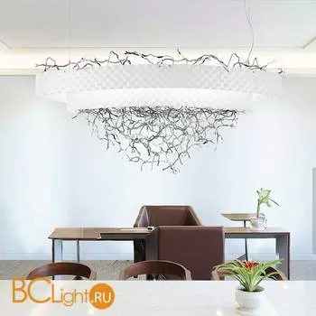 Подвесной светильник IDL Groovy 464/12 velvet white with pure steel - Фото 2