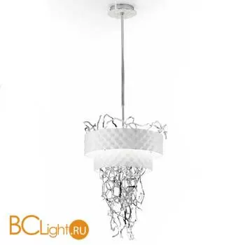 Подвесной светильник IDL Groovy 463/6 pure steel / velvet white