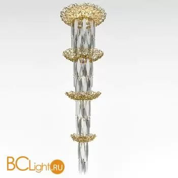 Потолочный светильник IDL Elite 596/28+3 light gold transparent