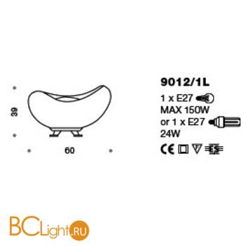 Настольная лампа IDL Fagiolo 9012/1L - Схема
