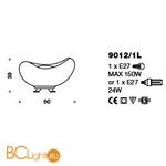 Настольная лампа IDL Fagiolo 9012/1L - Схема