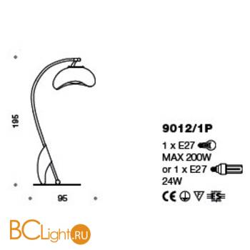 Торшер IDL Fagiolo 9012/1P - Схема