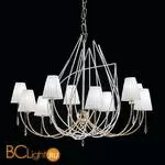 Люстра IDL Flame 524/10 velvet white + light gold / white organza