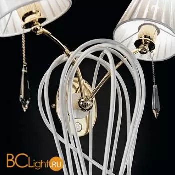 Бра IDL Flame 524/2A velvet white + light gold / white organza - Фото 0