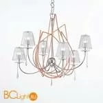 Люстра IDL Flame 524/6 pure steel and copper