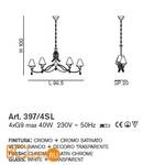 Люстра IDL Fosca 397/4SL Chrome White - Схема