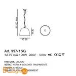 Подвесной светильник IDL Fosca 397/1SG Chrome Black - Схема