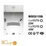 Подвесной светильник IDL Giove 9003/10S red - Схема