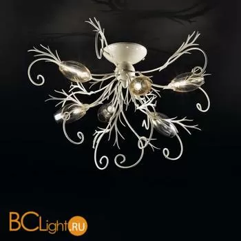 Потолочная люстра IDL Goccia 357/6PF Soft ivory