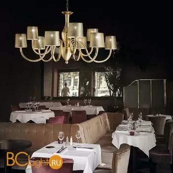 Люстра IDL Grace 530/6+3 brushed gold / gold lame - Фото 0