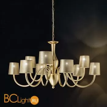 Люстра IDL Grace 530/6+3 brushed gold / gold lame