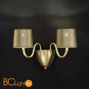 Бра IDL Grace 530/2A brushed gold / gold lame