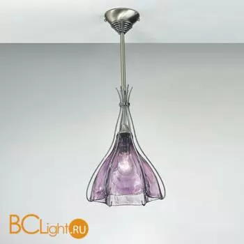 Потолочный светильник IDL Helium 336/1SM SATIN NICKEL + CHROME AMETHYST