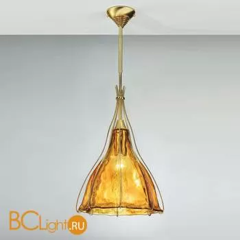 Потолочный светильник IDL Helium 336/1SG SATIN GOLD + GOLD AMBER