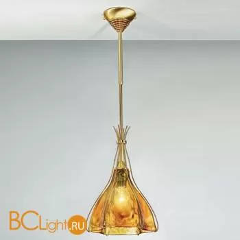 Потолочный светильник IDL Helium 336/1SM SATIN GOLD + GOLD AMBER