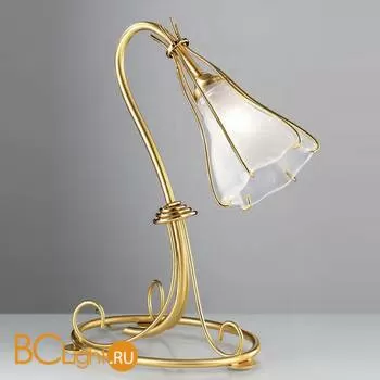 Настольная лампа IDL Helium 336/1L SATIN GOLD + GOLD SATIN WHITE