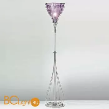 Торшер IDL Helium 337/1P SATIN NICKEL + CHROME AMETHYST