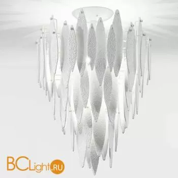 Потолочный светильник IDL Ice rain 507/10PF white Murano glass