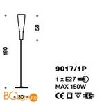 Торшер IDL Inka 9017/1P cream - Схема