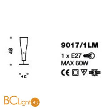 Настольная лампа IDL Inka 9017/1LM cream - Схема