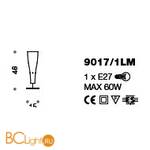 Настольная лампа IDL Inka 9017/1LM cream - Схема