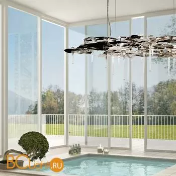 Подвесной светильник IDL Leaves 605/16 black nickel, dark bronze and light gold - Фото 1