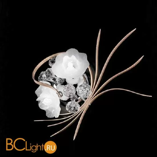 Бра IDL Bouquet 426/2A Bronze White Transparent