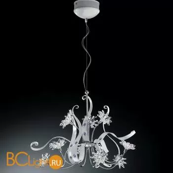 Люстра IDL Girasole 374/6+3 CHROME + WHITE