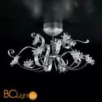 Потолочная люстра IDL Girasole 374/6+3PF CHROME + transparent