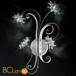 Настенный светильник IDL Girasole 374/4A CHROME + WHITE