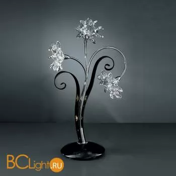Настольная лампа IDL Girasole 374/3L CHROME + BLACK