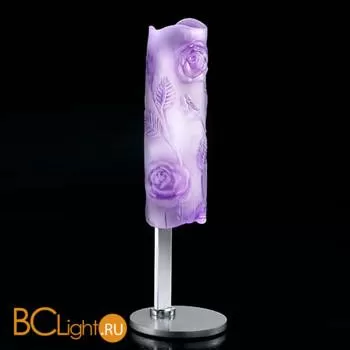 Настольная лампа IDL Luce da Vivere tuberose 424/1L Chrome Violet