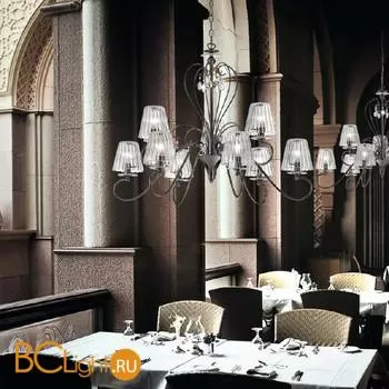 Люстра IDL Mademoiselle 547/6+3 Black nickel