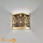 Настенный светильник IDL Margot 539/1A Matt gold+Brown cotton